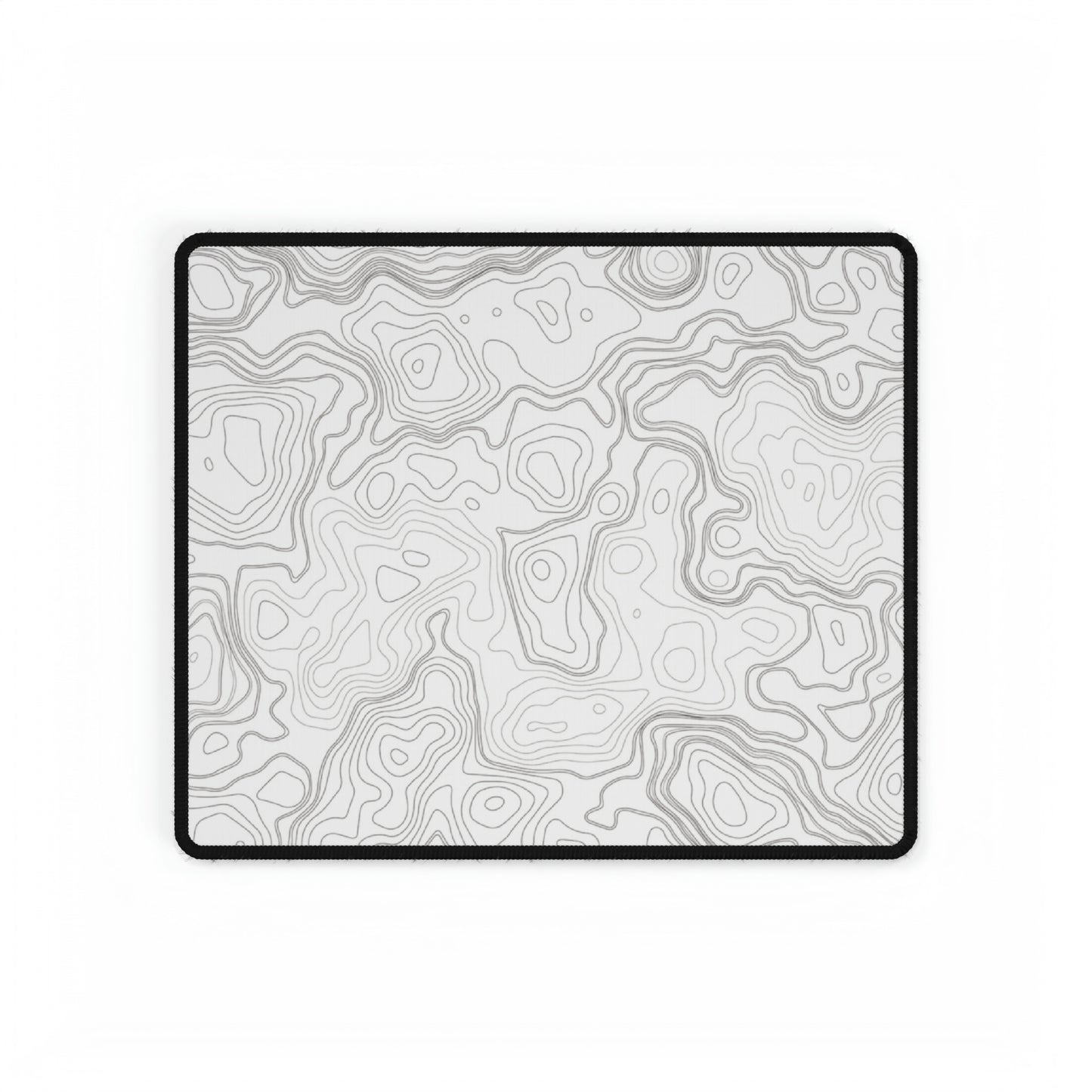 White Topography Desk Mat
