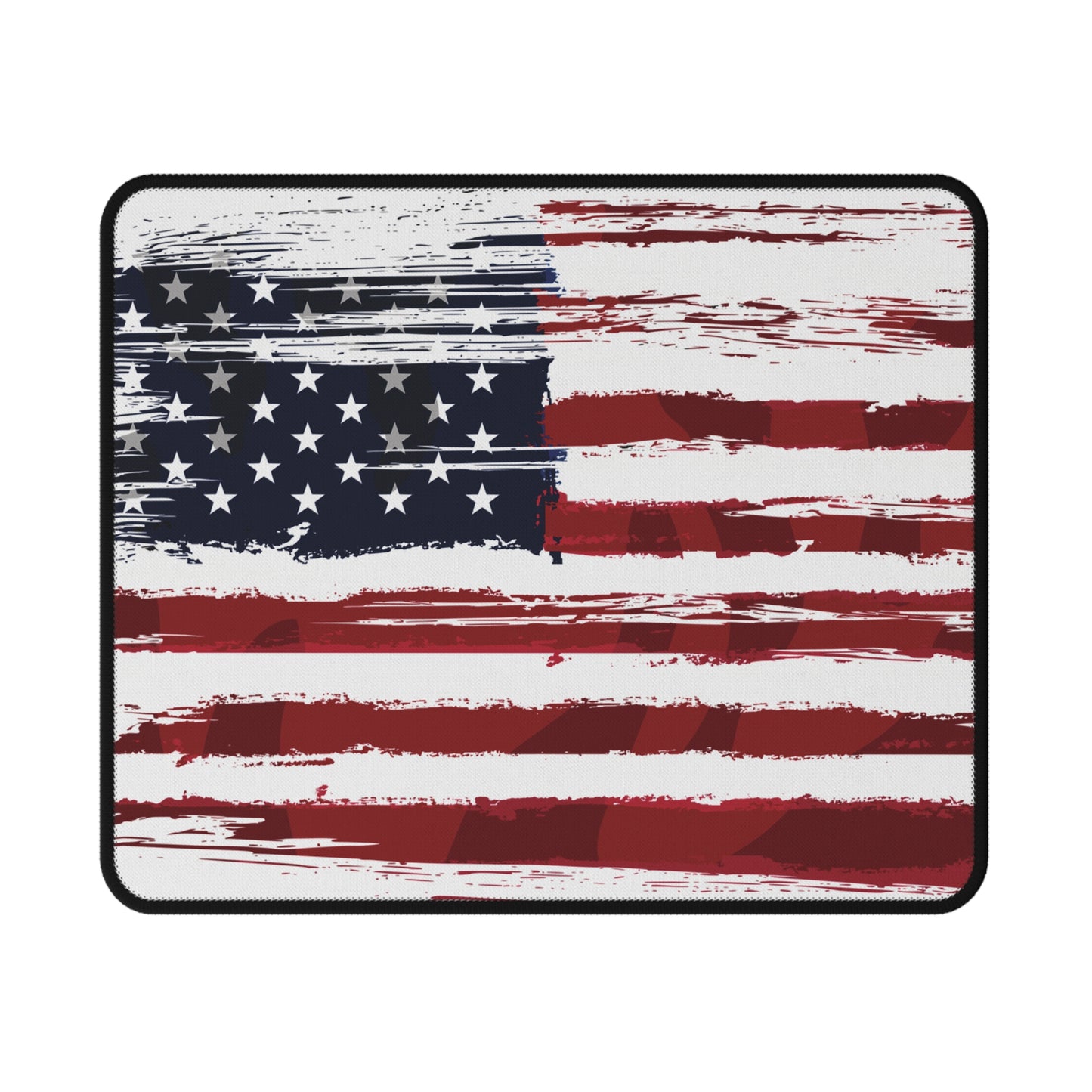 Tattered American Flag Non-Slip Gaming Mouse Pad