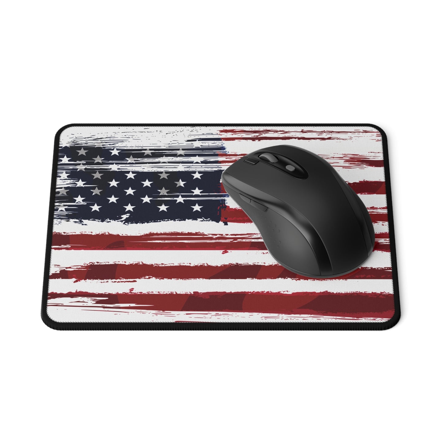 Tattered American Flag Non-Slip Gaming Mouse Pad