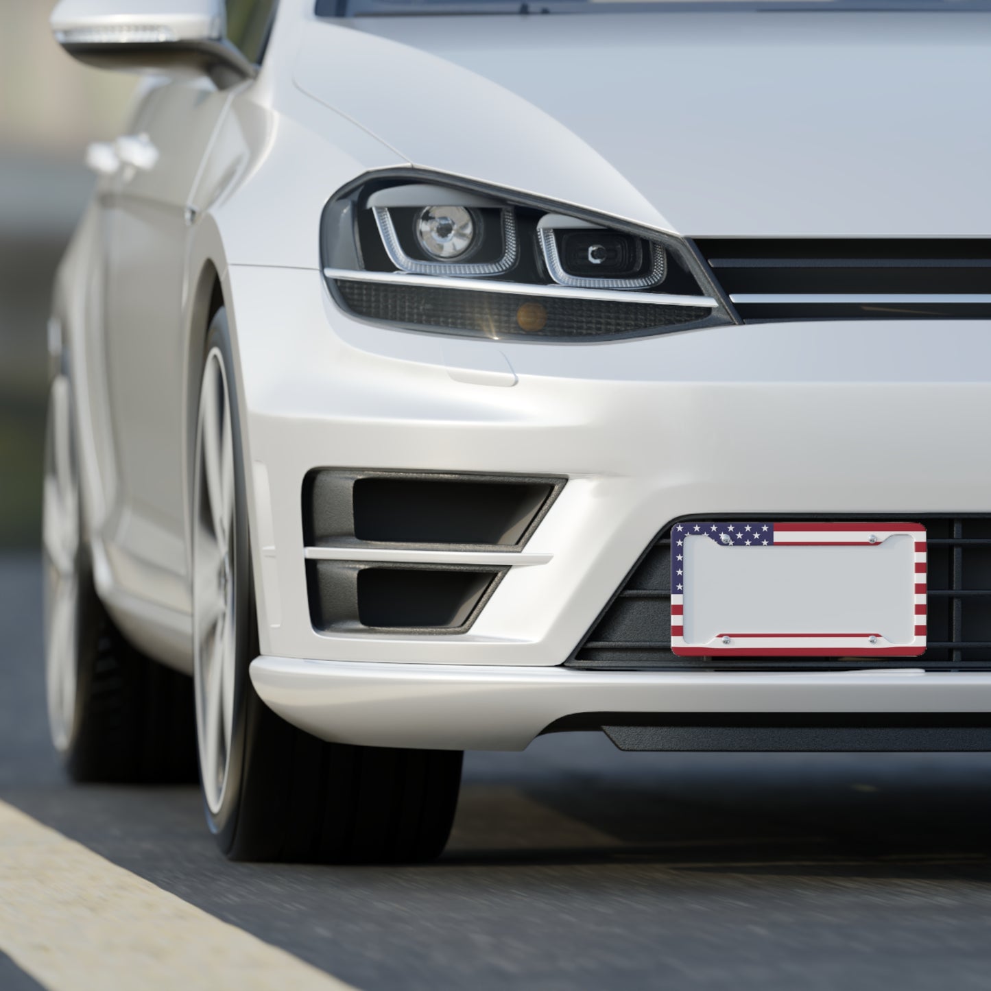 American Flag License Plate Frame