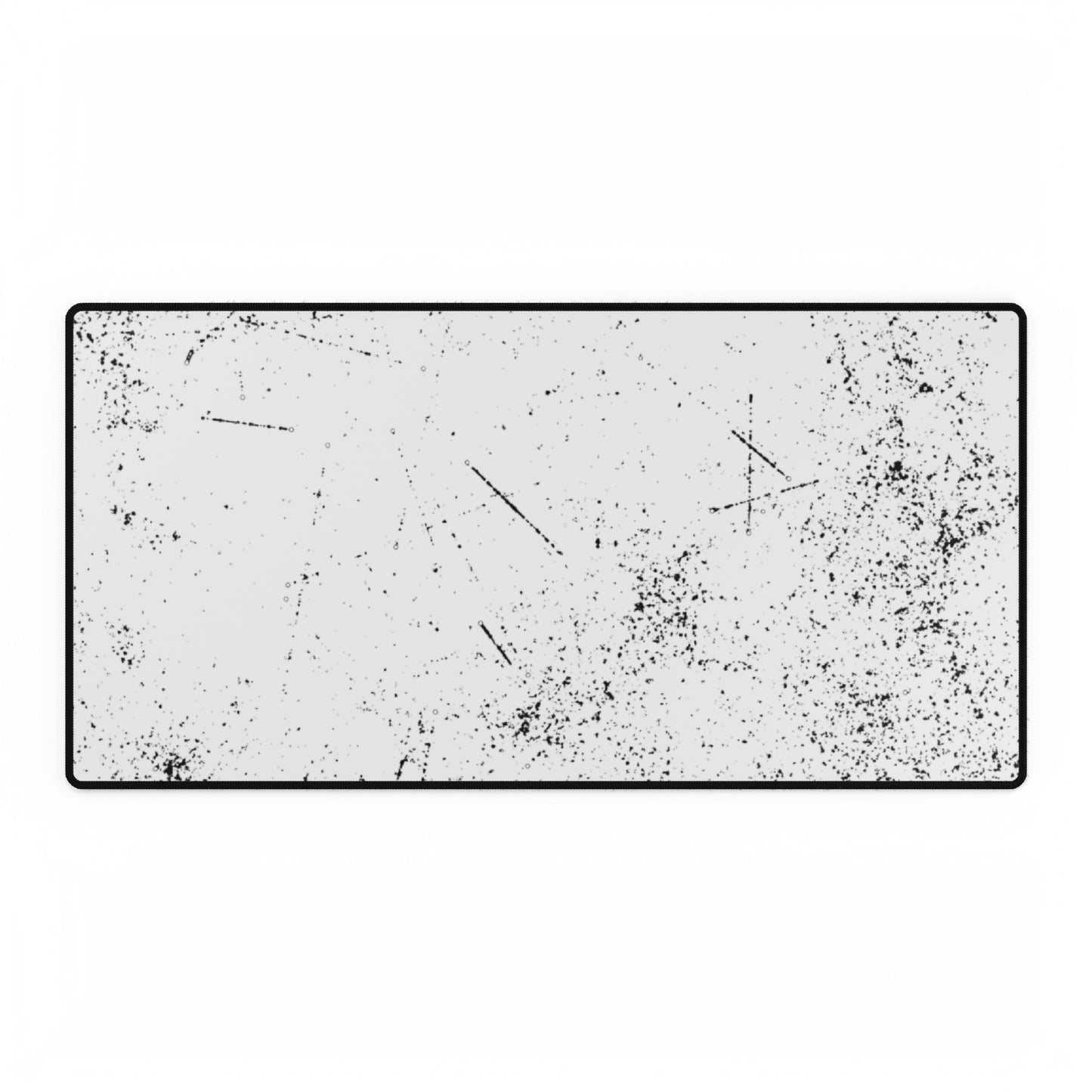 Black & White Splatter Desk Mat