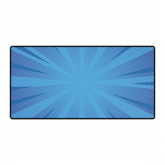 Blue Comic Desk Mat