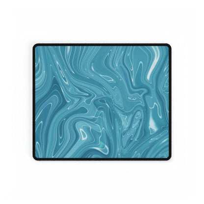 Blue Liquid Desk Mat