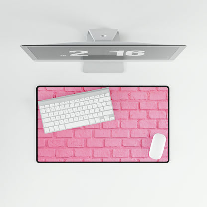 Pink Brick Desk Mat