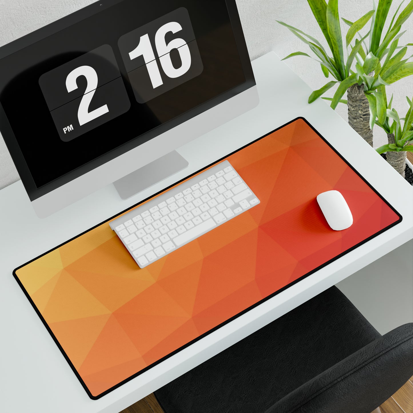 Orange Prism Desk Mat