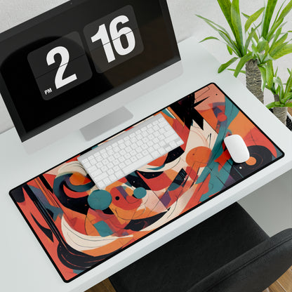 Abstract Paint Desk Mat