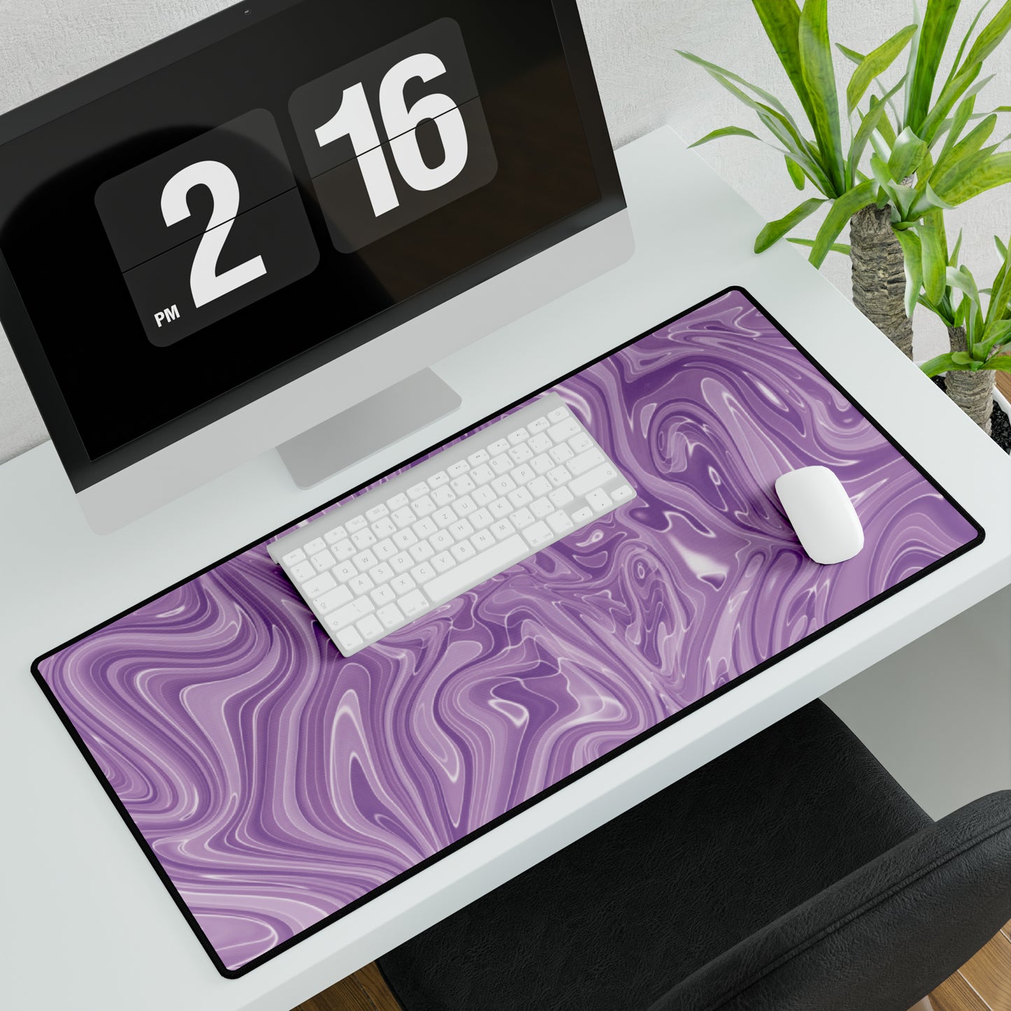 Lavender Liquid Desk Mat