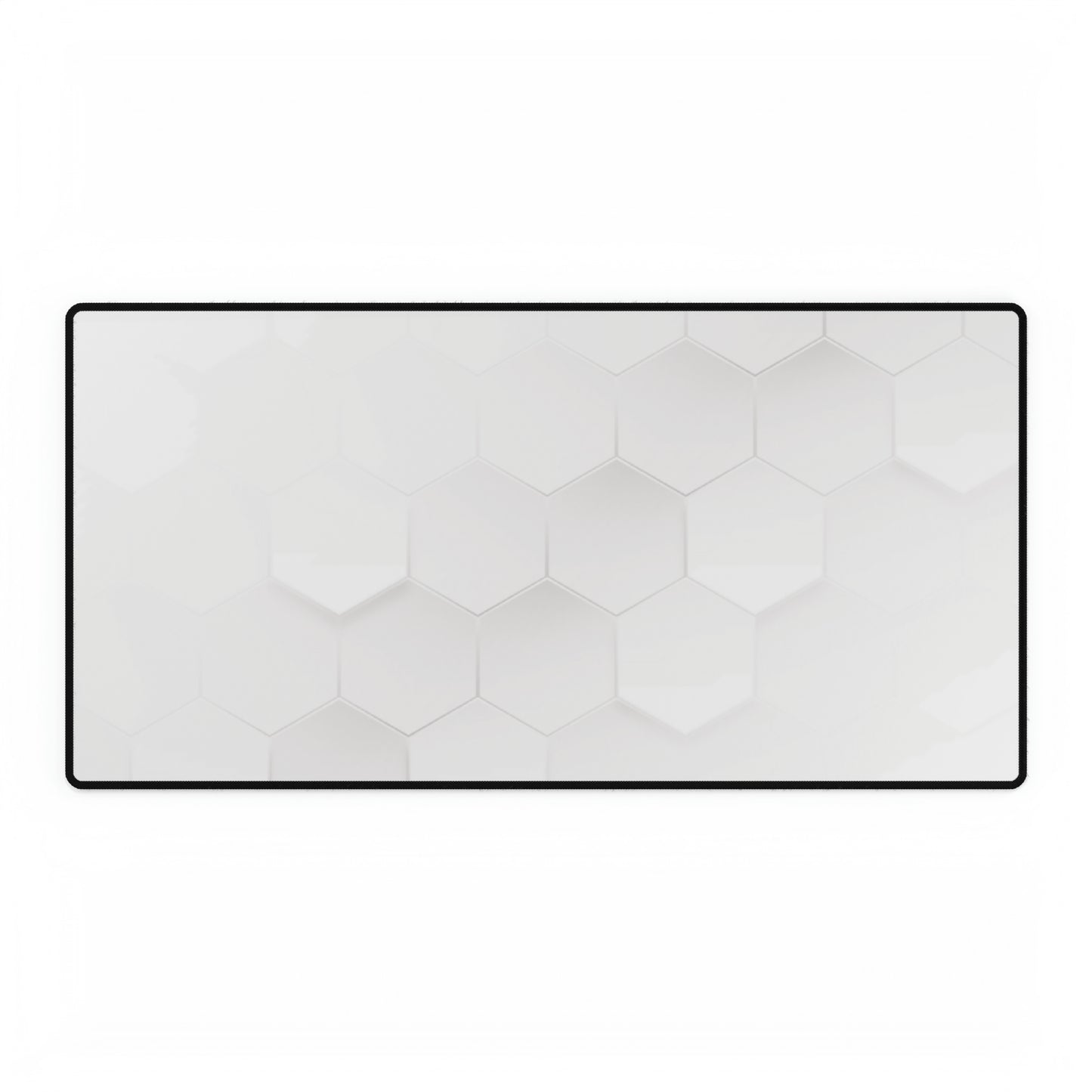 Hex White Desk Mat