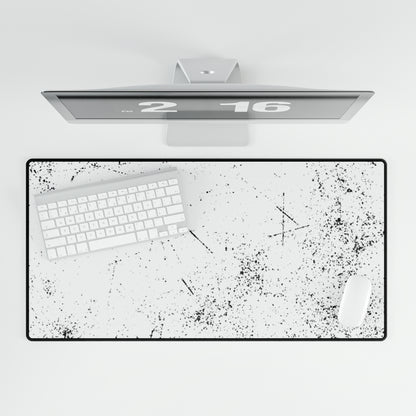 Black & White Splatter Desk Mat