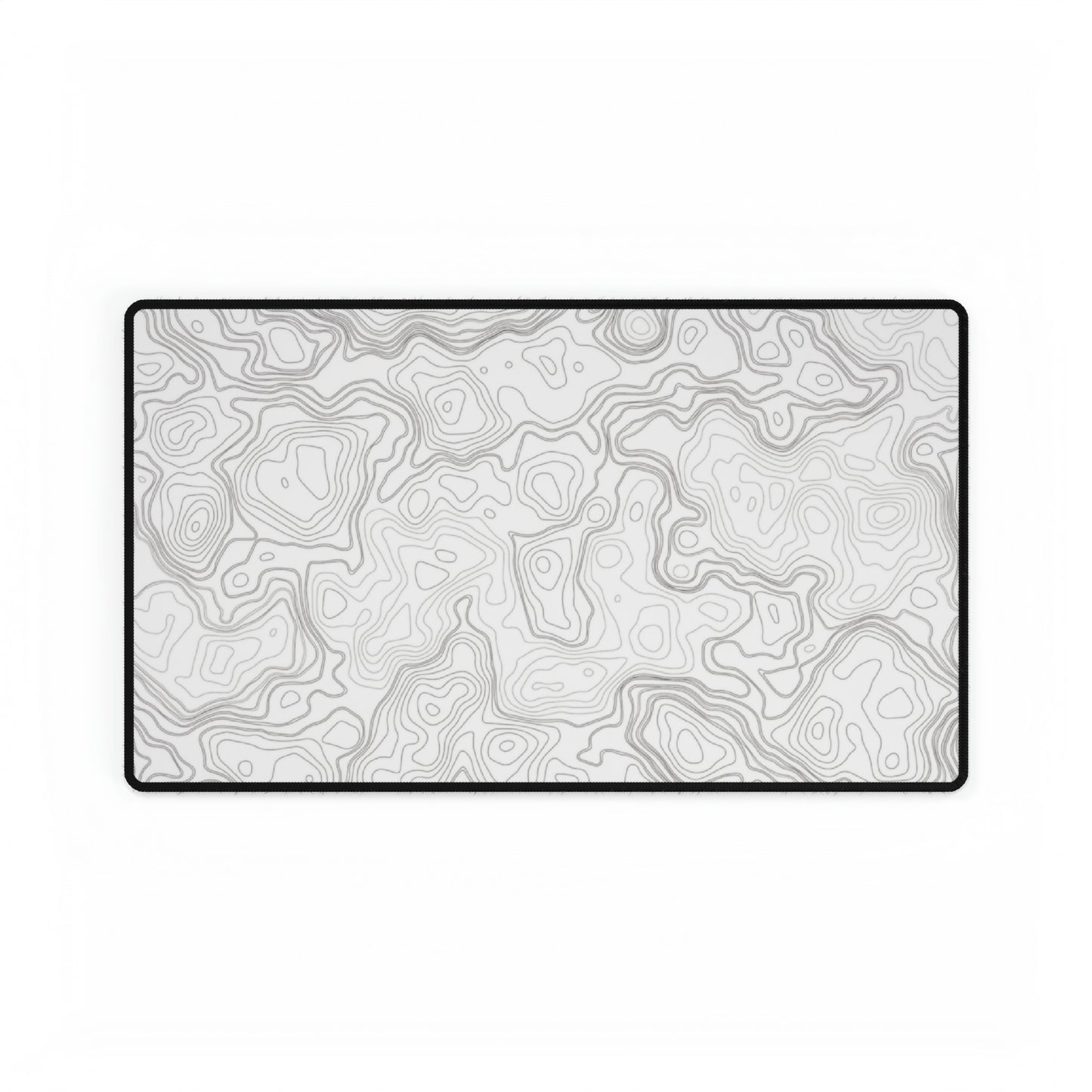 White Topography Desk Mat