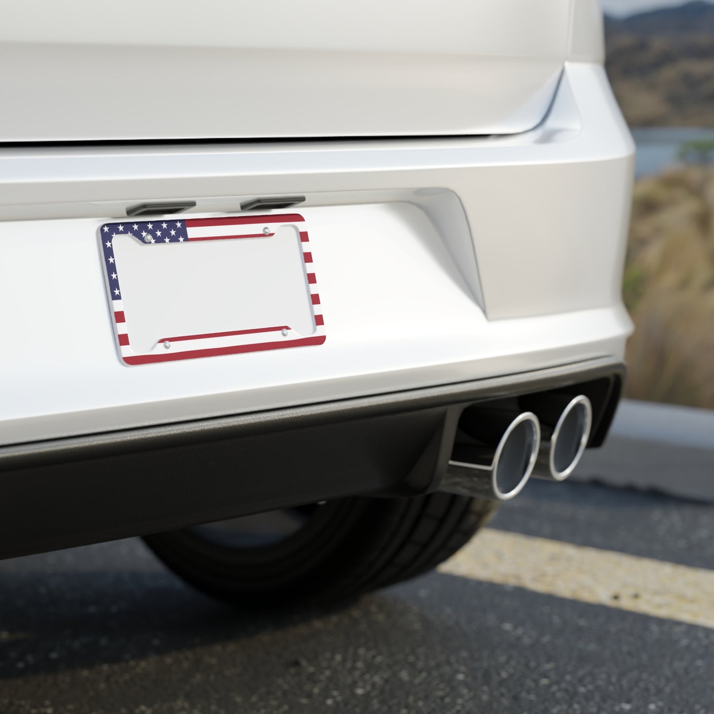 American Flag License Plate Frame