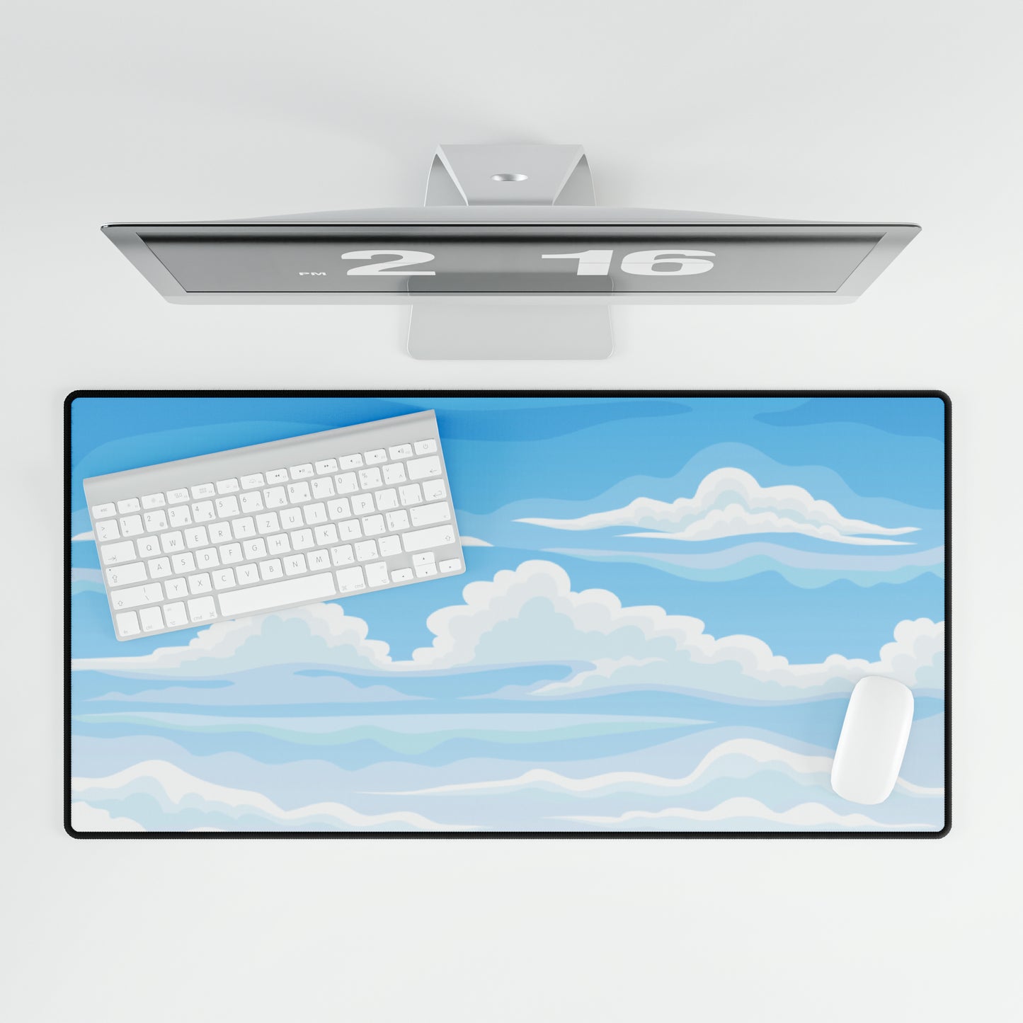 In the clouds Desk Mat