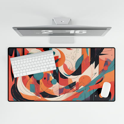 Abstract Paint Desk Mat