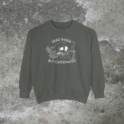 Dead Inside But Caffeinated Heavy Sweatshirt Unisex