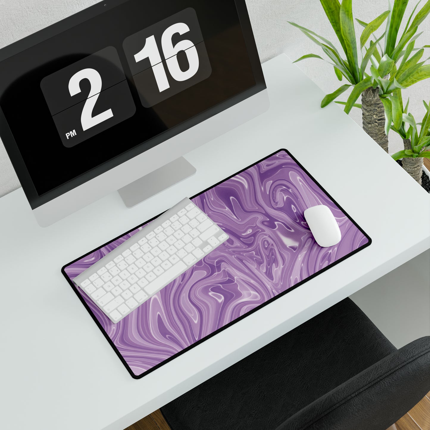 Lavender Liquid Desk Mat