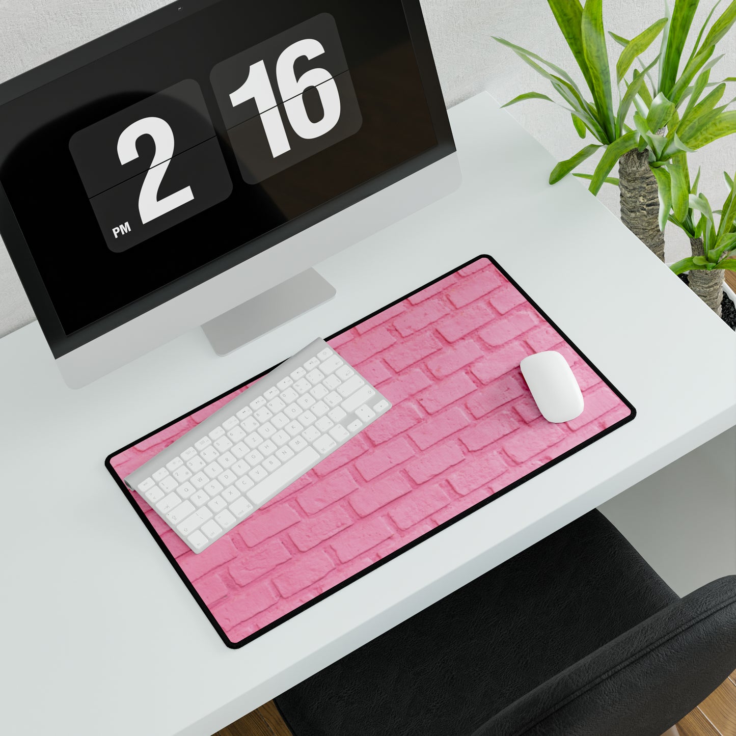 Pink Brick Desk Mat