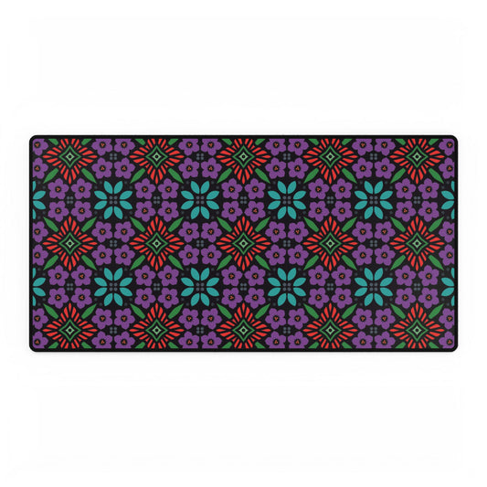 Floral Tile Desk Mat