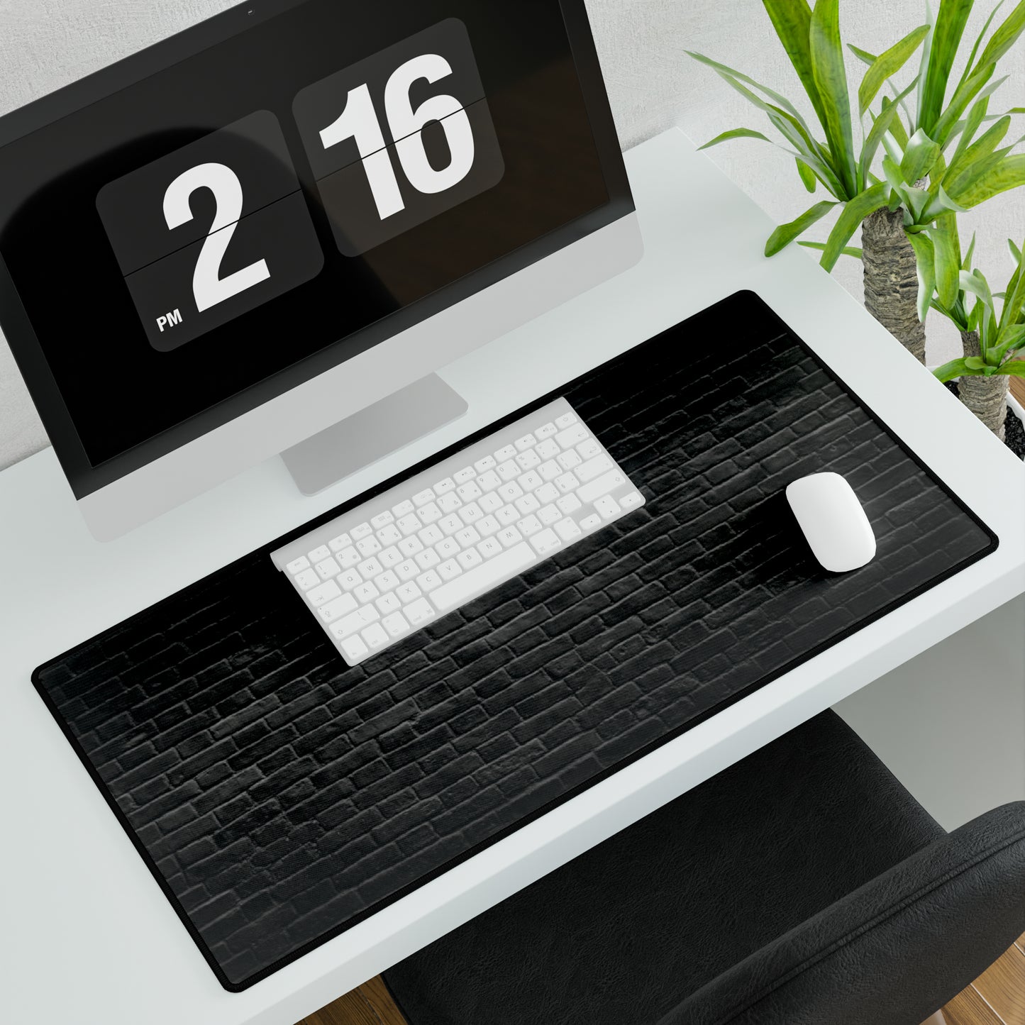 Black Brick Desk Mat