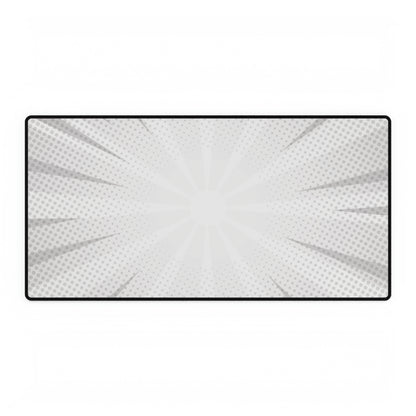 White Comic Desk Mat