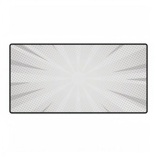 White Comic Desk Mat