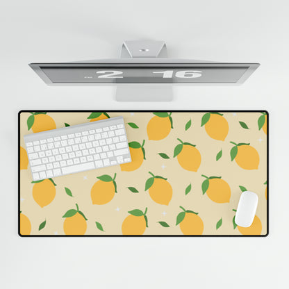 Lemon Pattern Desk Mat