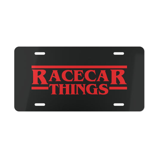 Racecar Things Vanity Plate