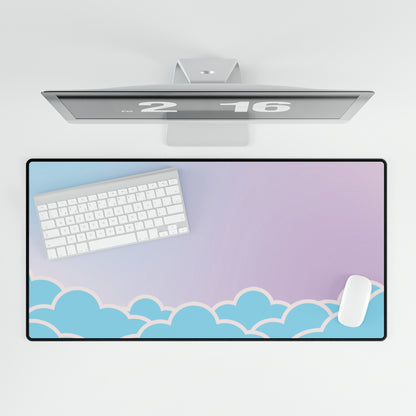 Blue Clouds Desk Mat