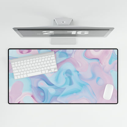 Pastel Paint Spill Desk Mat