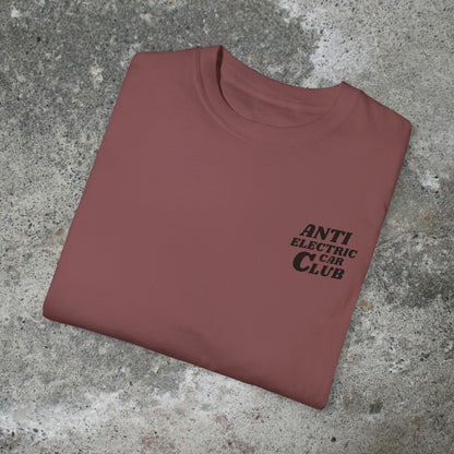 Anti Electric Car Club Unisex Medium Weight T-shirt