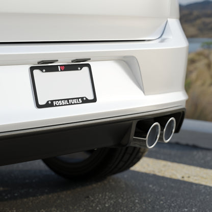 I Love Fossil Fuels Aluminum License Plate Frame