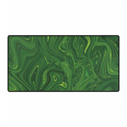 Green Liquid Desk Mat