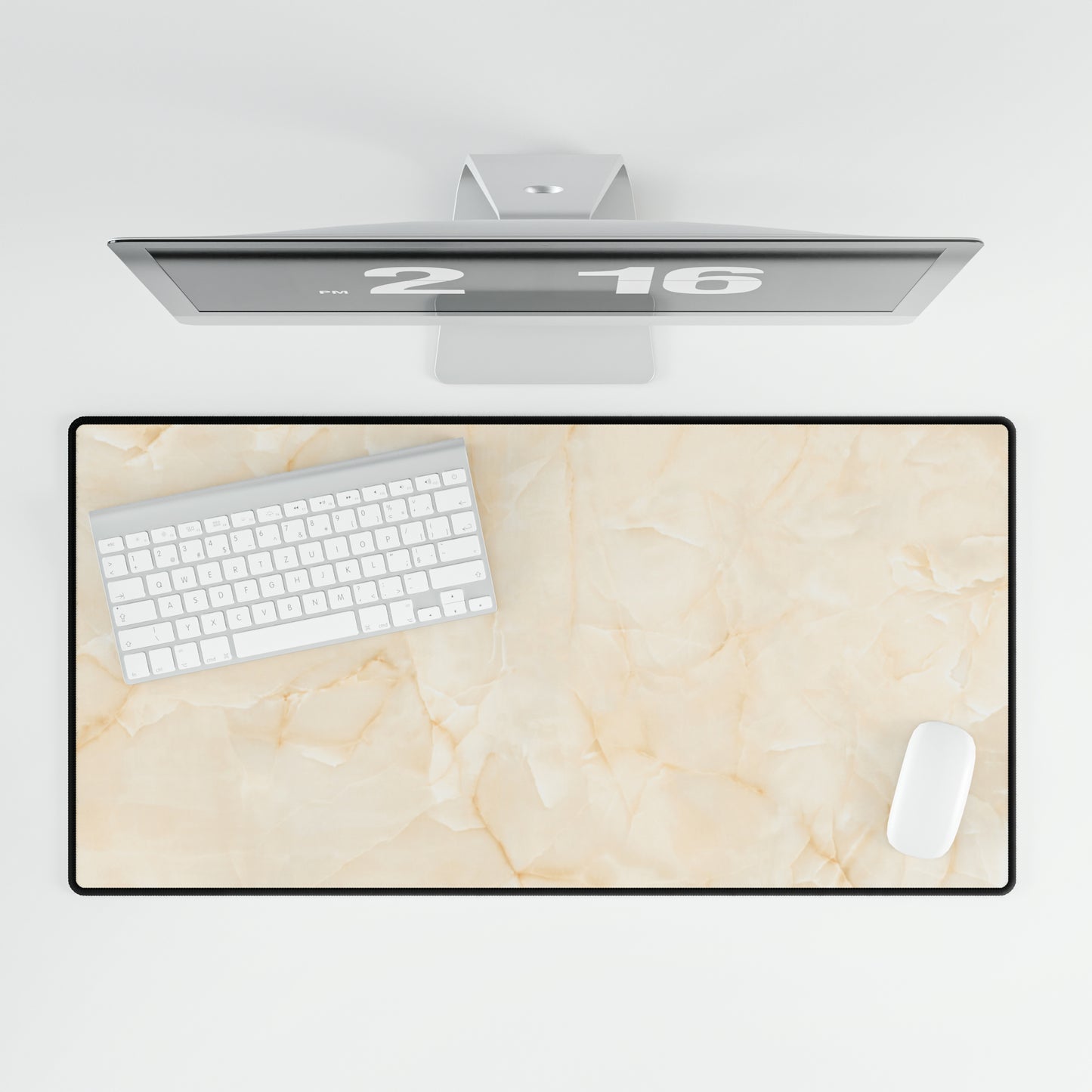 Beige Marble Desk Mat