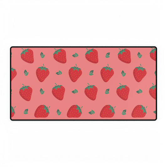 Strawberry Pattern Desk Mat