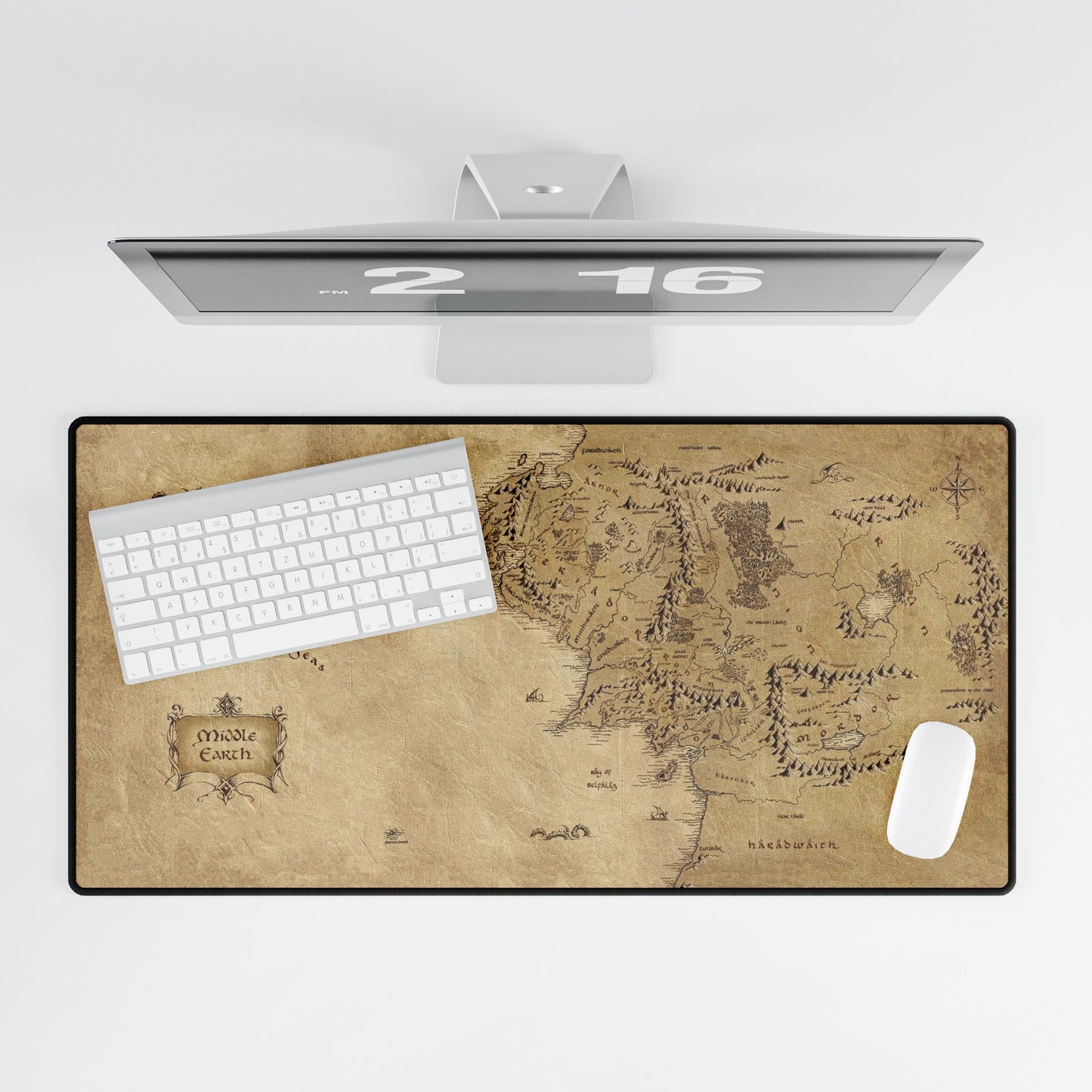 Middle Earth LOTR Map Desk Mat