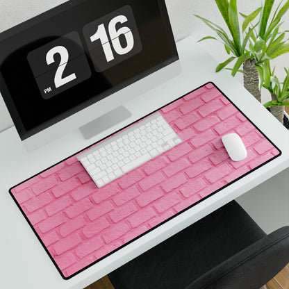 Pink Brick Desk Mat