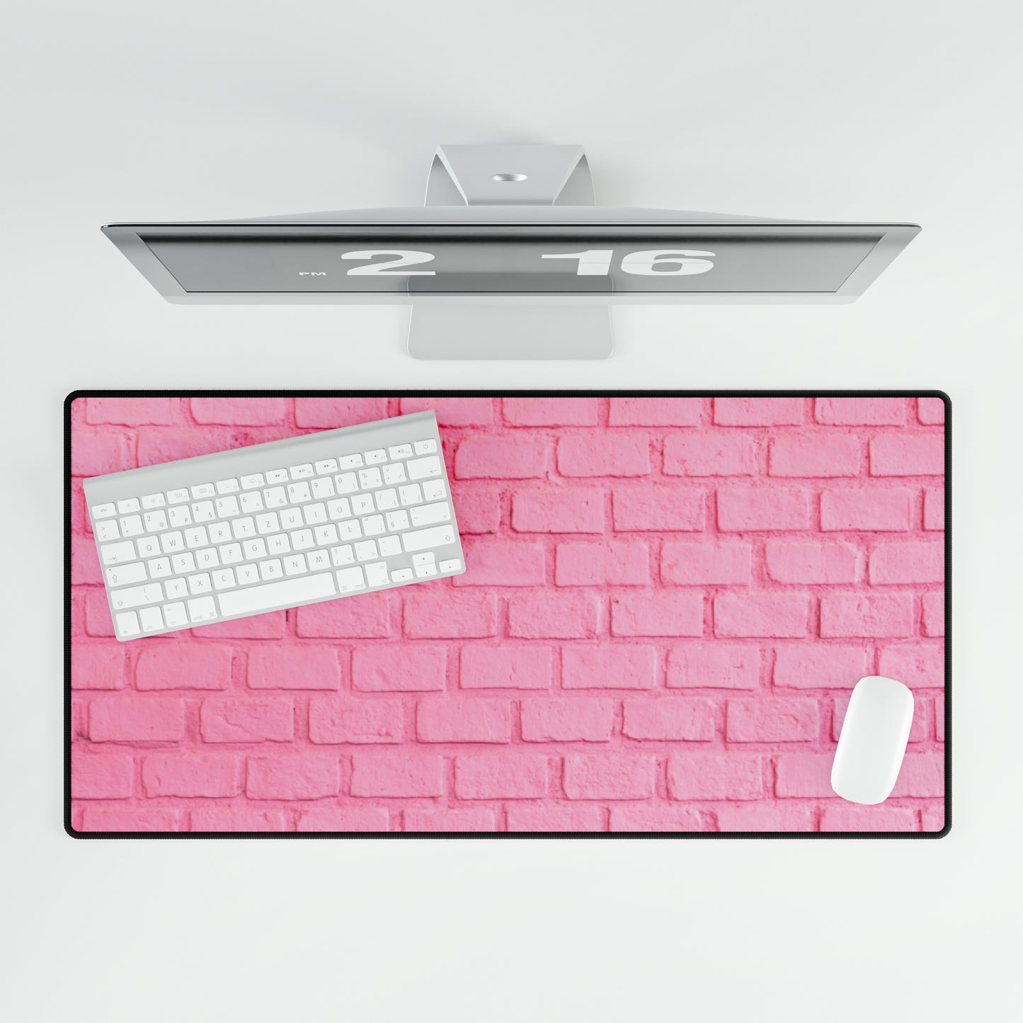 Pink Brick Desk Mat