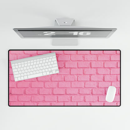 Pink Brick Desk Mat