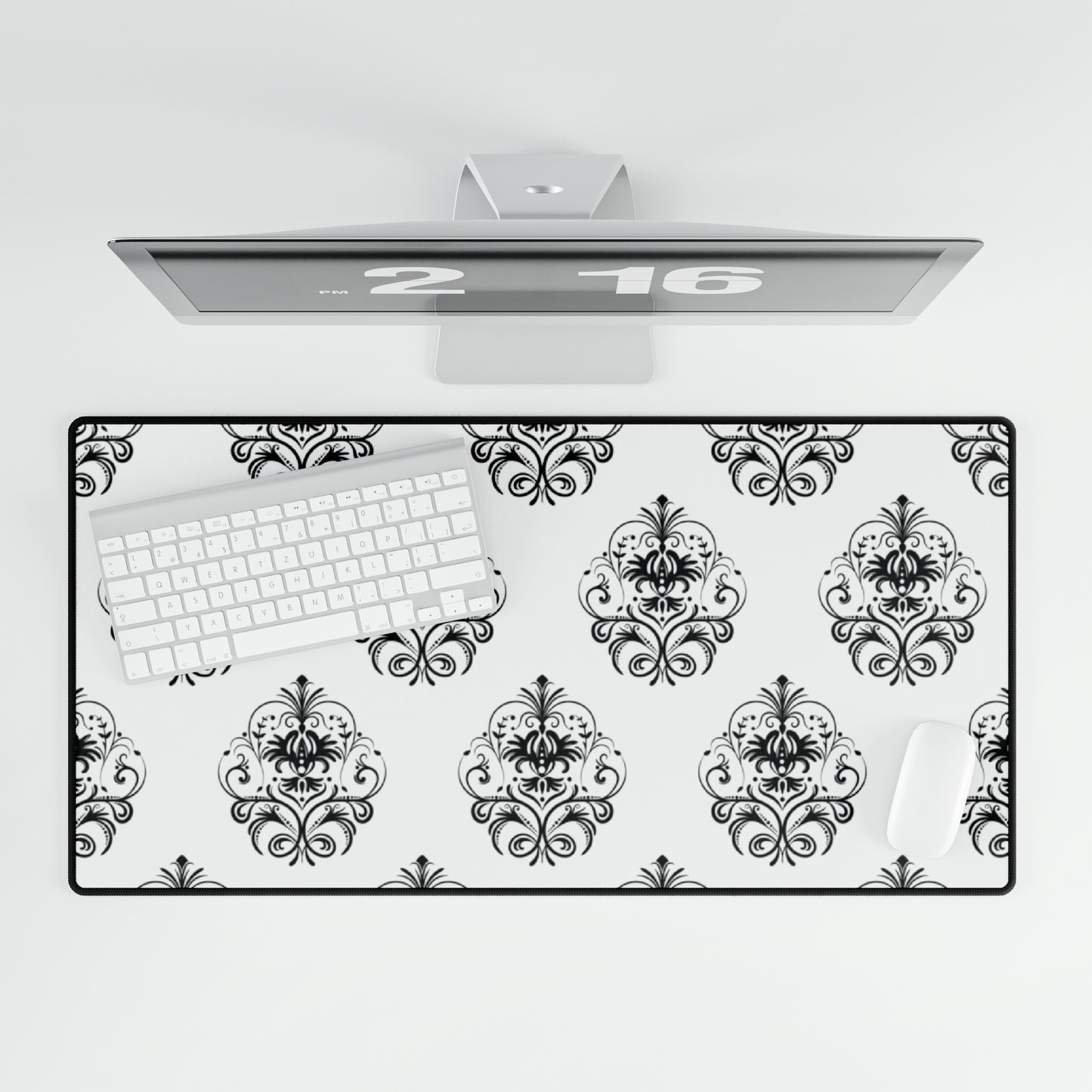 Victorian Black & White Desk Mat