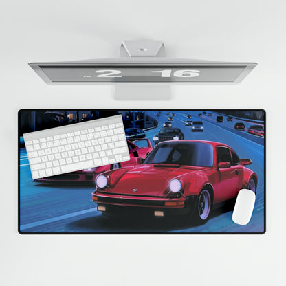 Retro Ferrari & Porsche Desk Mat