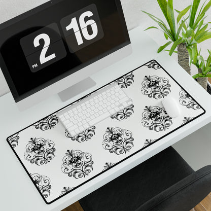 Victorian Black & White Desk Mat