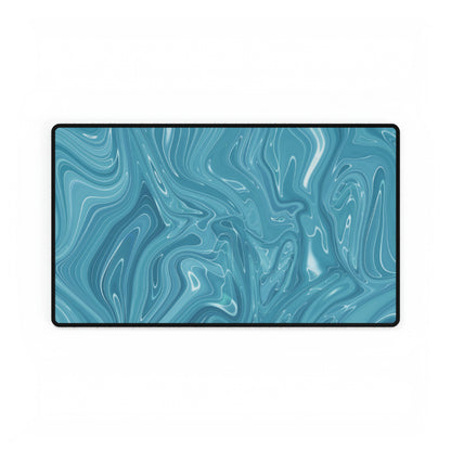 Blue Liquid Desk Mat