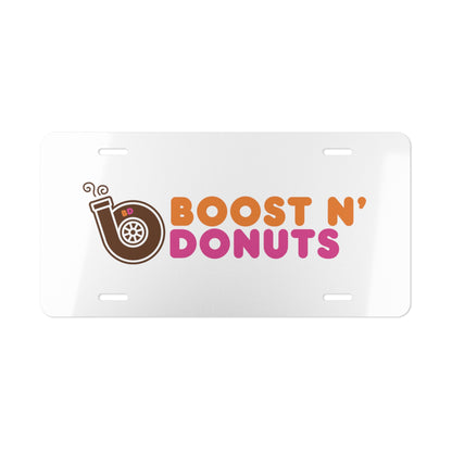 Boost N' Donuts Vanity Plate