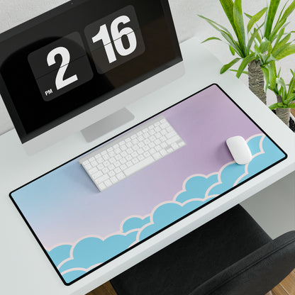 Blue Clouds Desk Mat