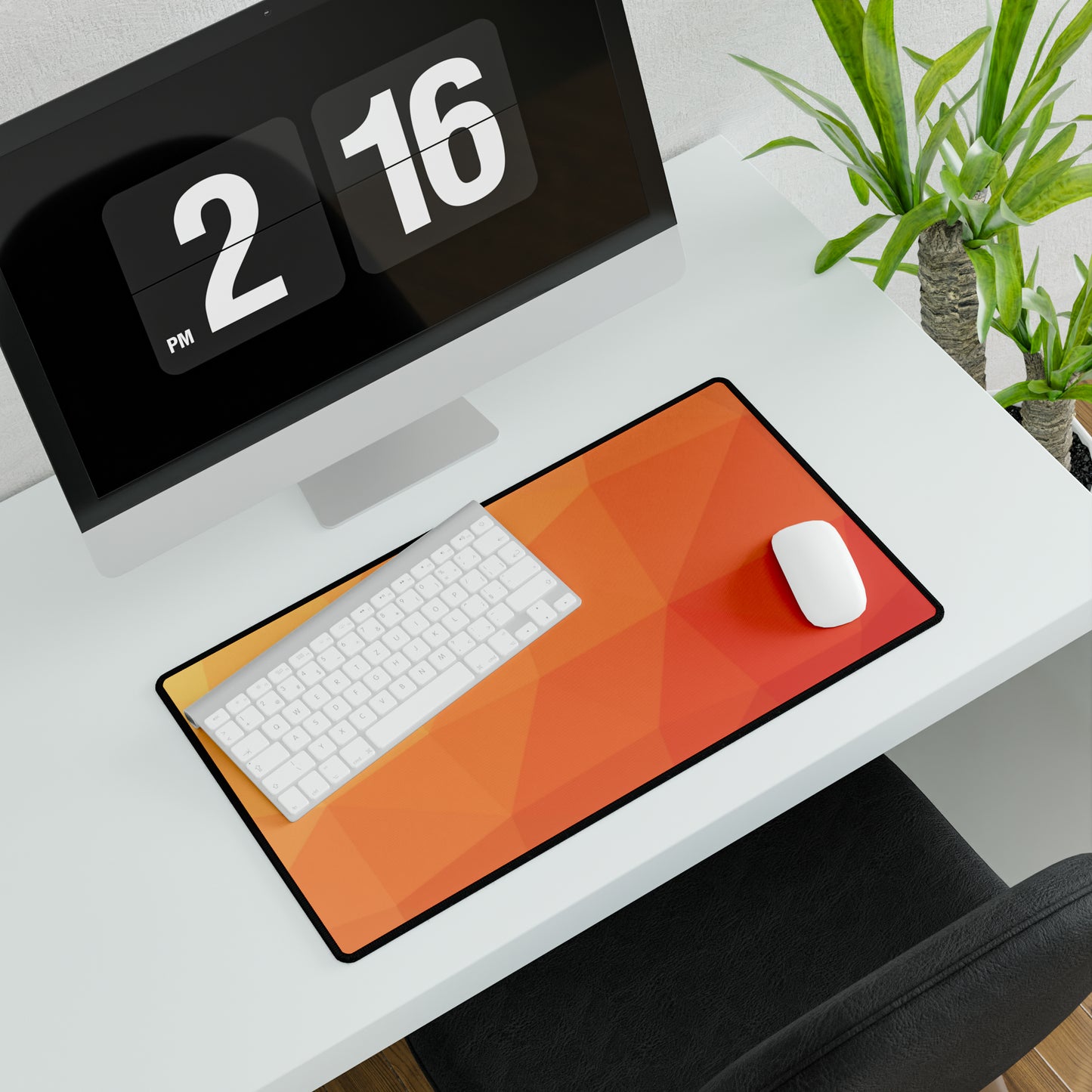 Orange Prism Desk Mat