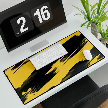 Yellow Splatter Desk Mat