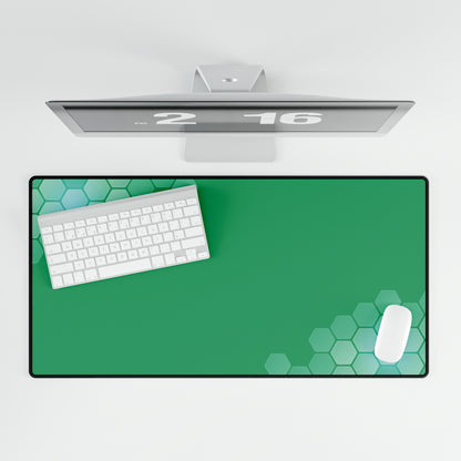 Green Hex Desk Mat