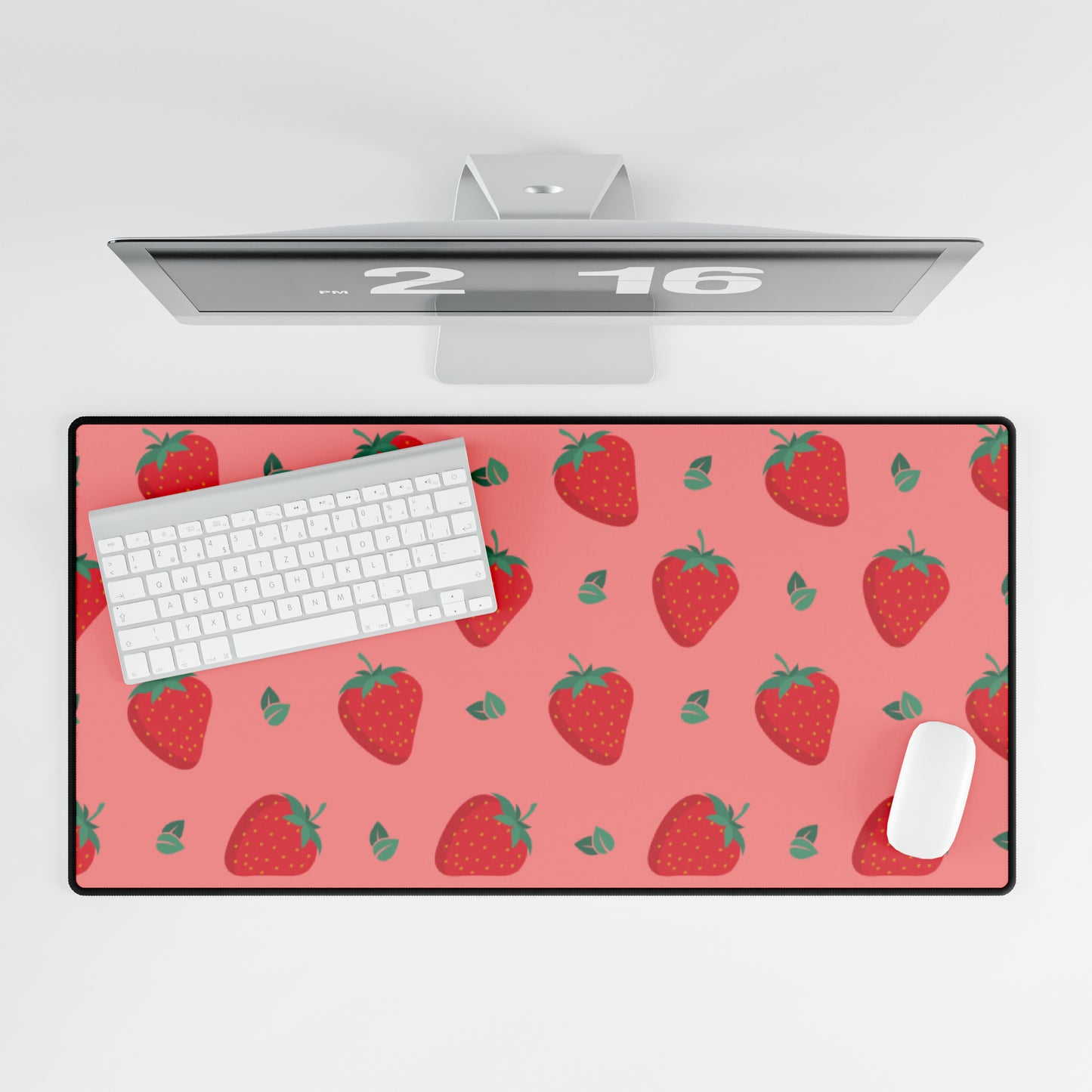 Strawberry Pattern Desk Mat