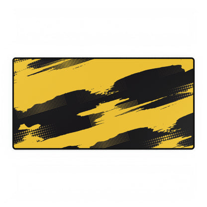 Yellow Splatter Desk Mat