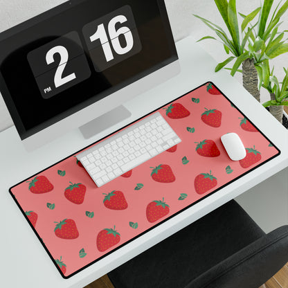 Strawberry Pattern Desk Mat