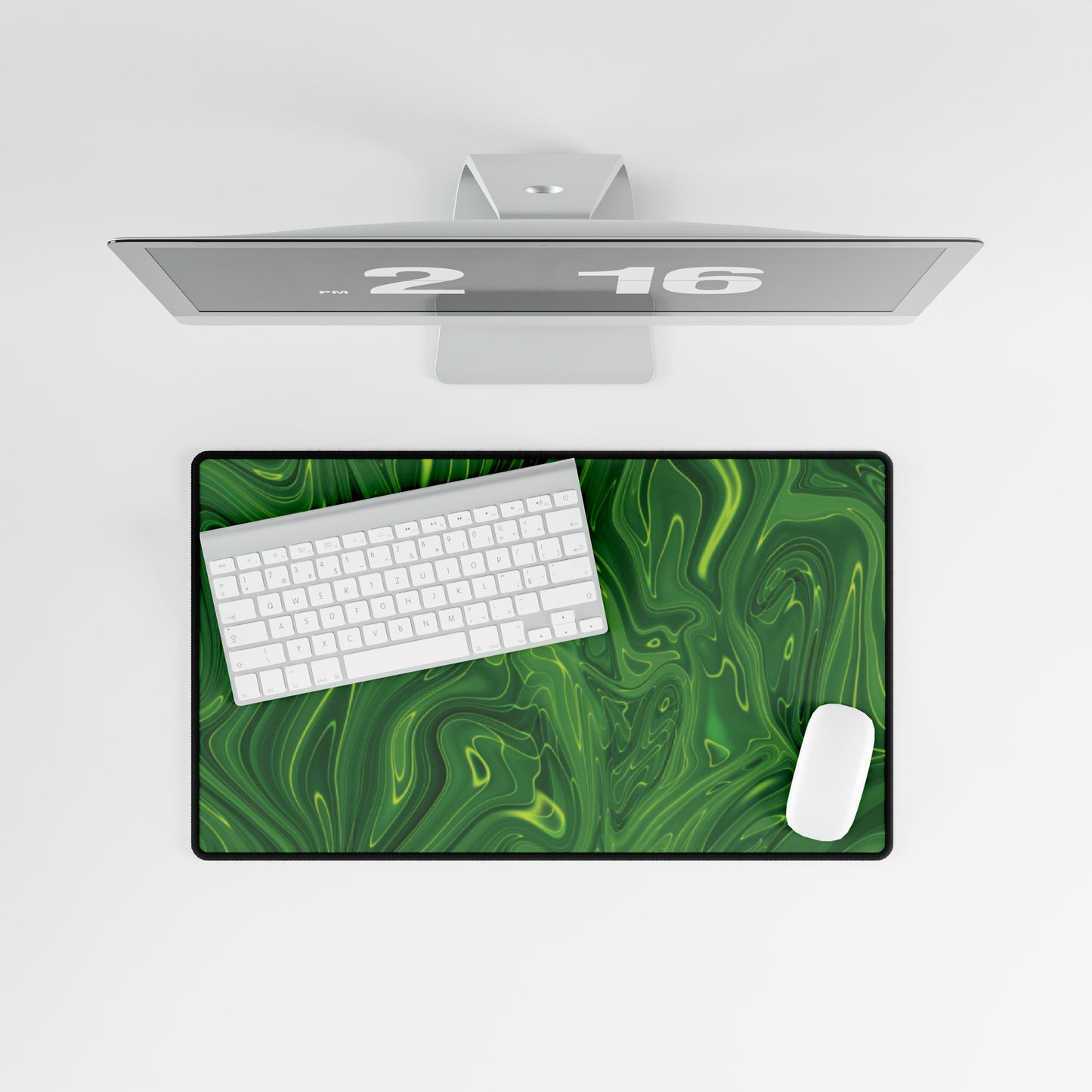 Green Liquid Desk Mat